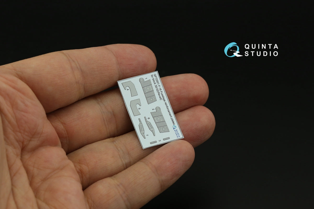 Quinta Studio QP72001 F-16 block 30/32 reinforcement plates (Revell) 1/72 – zdjęcie 3