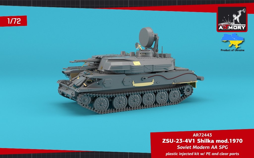 Armory Models 72443 ZSU-23-4V1 Shilka mod.1970 Soviet Modern AA SPG 1/72 – Bild 7