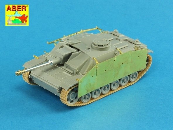 Aber 72L-53 Lufa do niemieckich dział pancernych StuG.III, Ausf.G wersja wczesna / German StuK.40 L/48 7,5 cm Barrel early model muzzle brake for StuG. III Ausf.F/8 and StuG. III Ausf.G early 1/72 – imagen 8