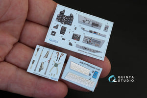 Quinta Studio QD48129 MiG-21PFM (grey color panels) 3D-Printed &amp;amp; coloured Interior on decal paper (for Eduard kit) 1/48 – Bild 2