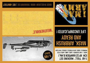 1 Man Army 48KIT007 Full Masking Set HP.52 Hampden B. Mk.I (ICM) 1/48