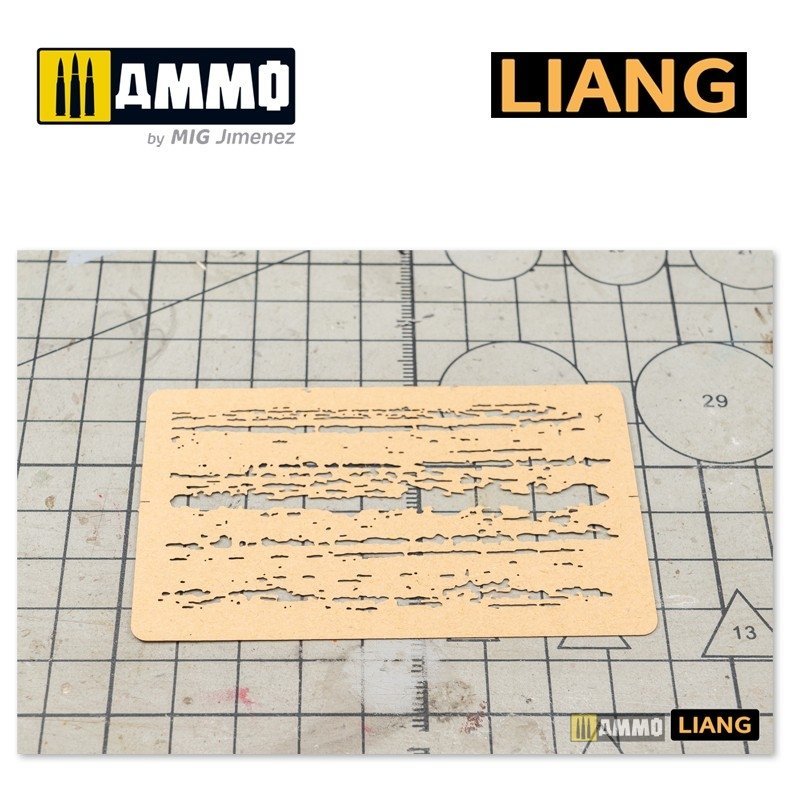 Liang 0009 Chipping Effects Airbrush Stencils – Bild 5