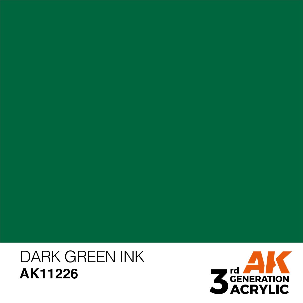 AK Interactive AK11226 DARK GREEN – INK 17ml