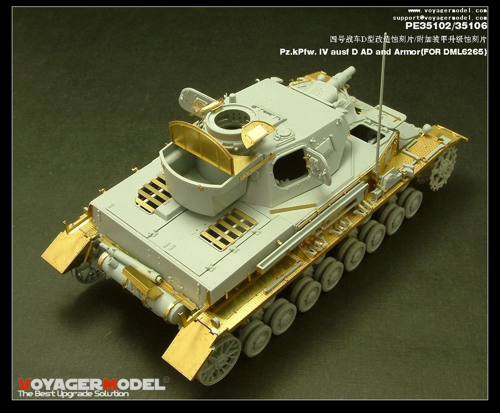 Voyager Model PE35106 Pz.kPfw. IV ausf D AD Armor 1/35 – zdjęcie 3
