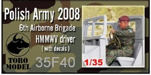Toro 35F40 6 Brygada Desantowo-Szturmowa - Kierowca HMMWV Figurka wraz z kalkomanią 1/35