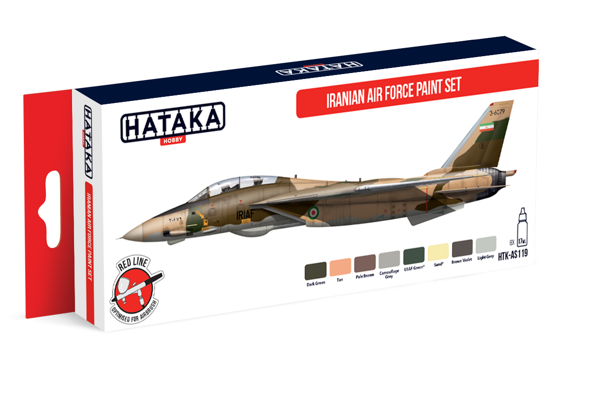 Hataka AS119 Iranian Air Force Paint Set 8x17 ml – Bild 2
