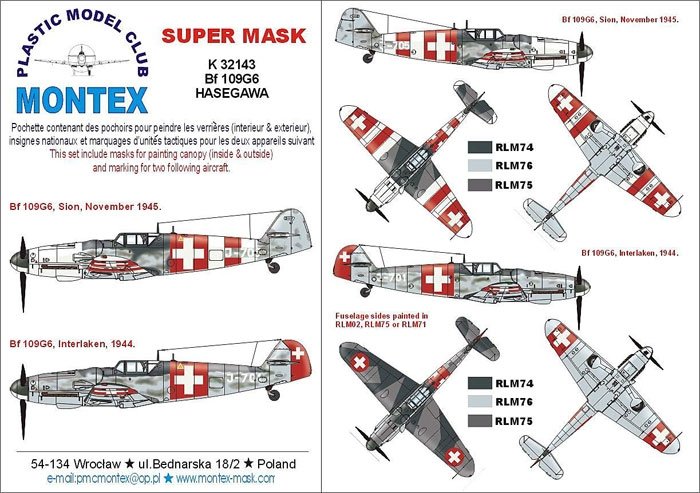 Montex K32143 Bf 109G6 1/32