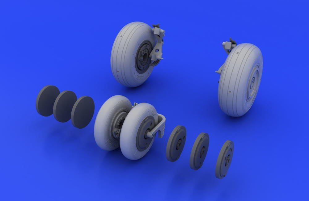 Eduard 648037 MiG-29 wheels 1/48 (Eduard, Academy) – imagen 3