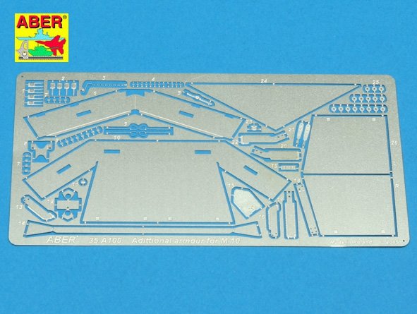 Aber 35A100 Adittional armour for US Tank Destroyer M10 1/35