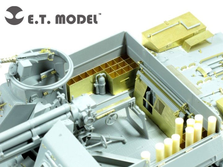 E.T. Model E35-062 WWII US M7 Priest Ammunition Stowages (For DRAGON Kit) 1/35 – zdjęcie 3