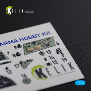 KELIK K72114 Hurricane Mk IIC interior 3D decals for Arma Hobby kit 1/72 – Bild 3