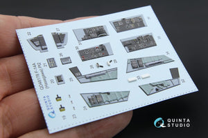 Intérieur imprimé en 3D et coloré sur papier décalcomanie Quinta Studio QD48178 F-14A (pour maquette Hasegawa) 1/48 – image 12