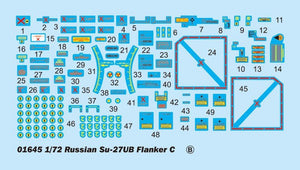 Trumpeter 01645 Russian Su-27UB Flanker C Fighter 1/72 – Bild 7