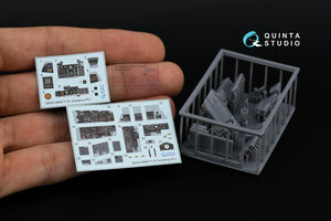 Quinta Studio QDS+48487 F-4C Phantom II 3D-Printed &amp;amp; coloured Interior on decal paper (Academy) (Small version) (with 3D-printed resin parts) 1/48 – immagine 2