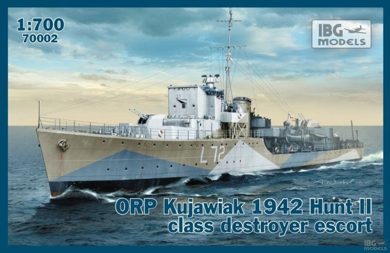 IBG 70002 ORP Kujawiak 1942 Hunt II class destroyer escort 1/700