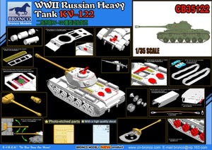 Bronco CB35122 Char lourd russe KV-122 de la Seconde Guerre mondiale, échelle 1/35  – image 2