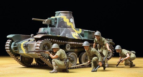 Tamiya 89774 Type 95 Light Tank and Infantry Set 1/35