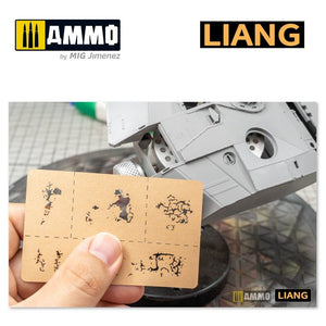 Liang 0008 Paint Crack Effects Airbrush Stencils – Bild 4