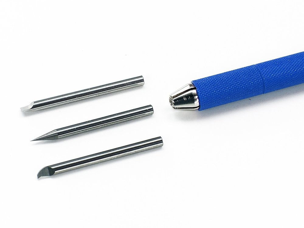 Tamiya 69939 Engraving Blade Holder Blue – Bild 2