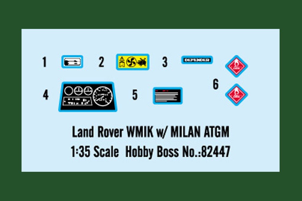 Hobby Boss 82447 Land Rover WMIK avec missile antichar MILAN (1/35)  – image 4