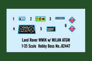 Hobby Boss 82447 Land Rover WMIK avec missile antichar MILAN (1/35)  – image 4