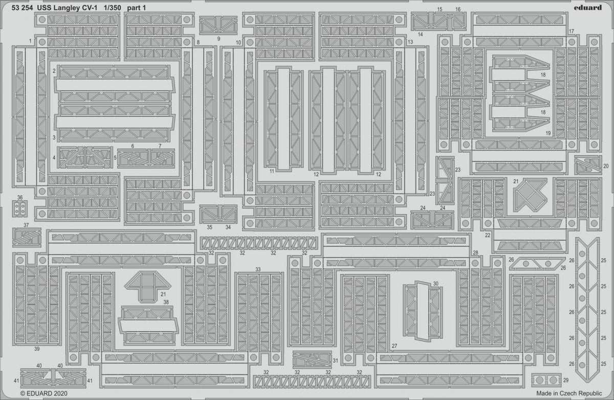 Eduard BIG5360 USS Langley CV-1 TRUMPETER 1/350 – Bild 3