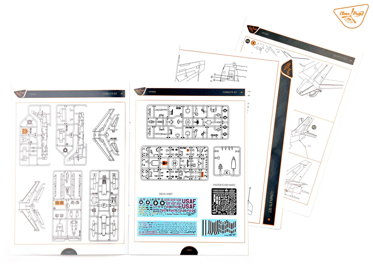 Clear Prop! CP72055 North American F 86 A Sabre in Korea - Early Variants (Advanced Kit) – immagine 25