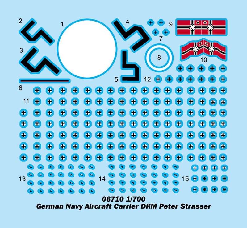 Trumpeter 06710 German Navy Aircraft Carrier DKM Peter Strasser 1/700 – imagen 3