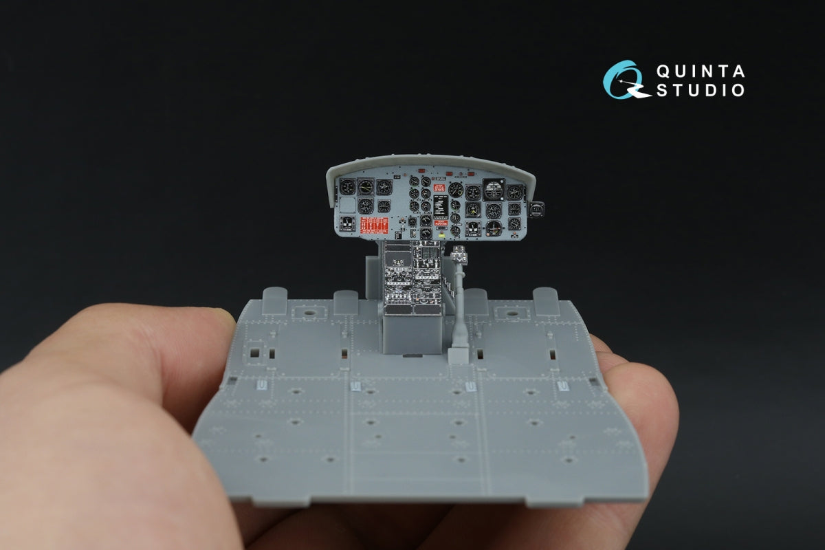 Quinta Studio QDS-35158 UH-1B 3D-Printed &amp;amp; coloured Interior on decal paper (Trumpeter) (Small version) 1/35 – immagine 5
