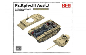 Rye Field Model 5072 Pz.Kpfw.III Ausf.J FULL INTERIOR 1/35 – immagine 2
