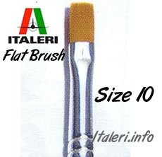 Pinceau plat de retouche Italeri 51233, taille 10