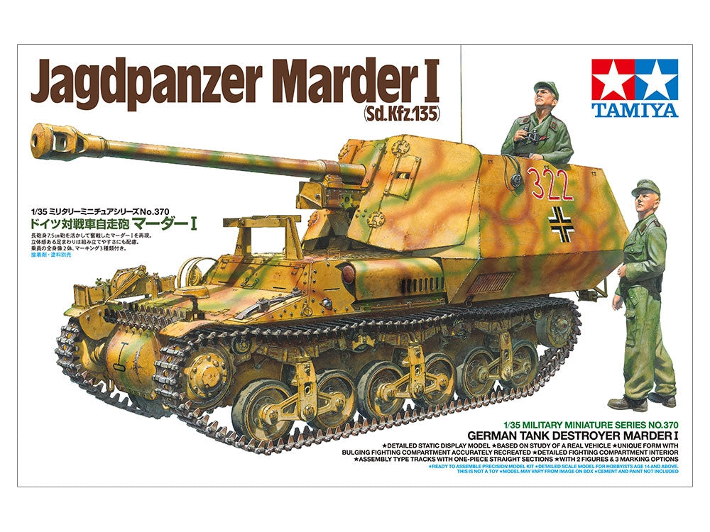 Tamiya 35370 German Tank Destroyer Marder I Sd. Kfz. 135 1/35 – immagine 2
