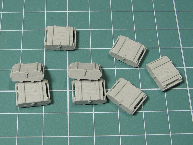 Eureka XXL E-035 Modern Russian Ammo Crates Type I for 7,62mm Ammo (for AK-47 Kalashnikov) 1/35 – Bild 4