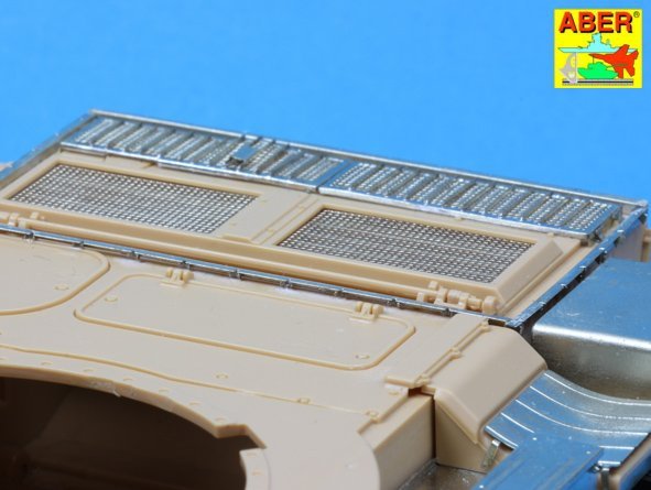 Aber 35G28 Grilles for Russian tank T-55 also Tiran 5 1/35 – immagine 4