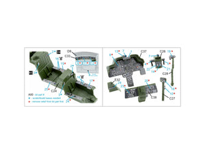 Quinta Studio QDS-48572 AH-64A 3D-Printed &amp;amp; colored Interior on decal paper (Academy/Modelist) (small version) 1/48 – image 12
