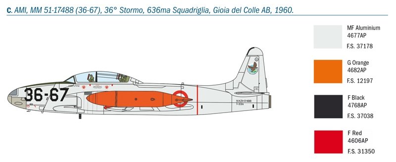 Italeri 1444 T-33A SHOOTING STAR 1/72  – image 9