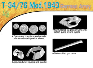 Dragon 7268 T-34/76 Mod.1943 German Army 1/72 – Bild 3