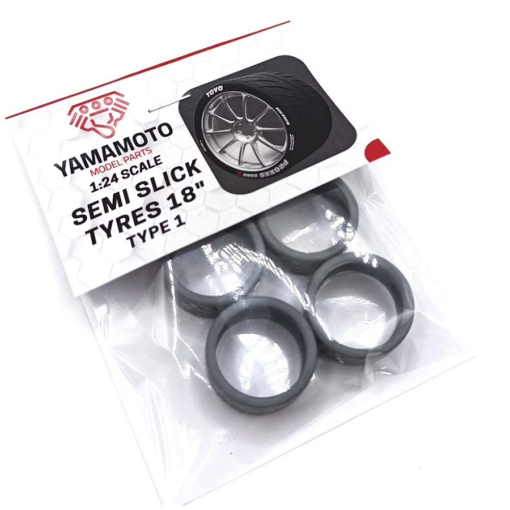 Yamamoto YMPRIM19 Semi Slick Tires 18" Type 1 1/24