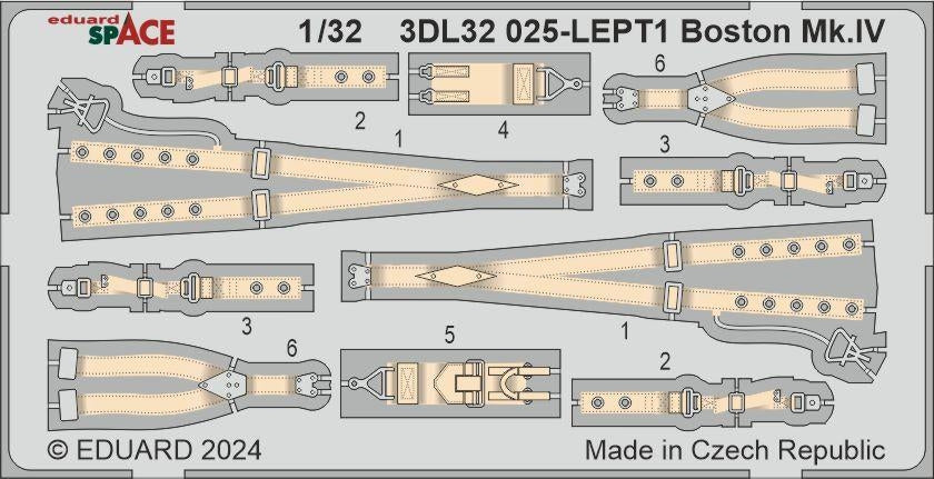 Maquette Eduard 3DL32025 Boston Mk. IV SPACE HONG KONG 1/32 – image 4