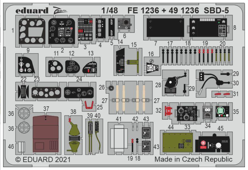 Eduard BIG49314 SBD-5 REVELL 1/48 – immagine 4