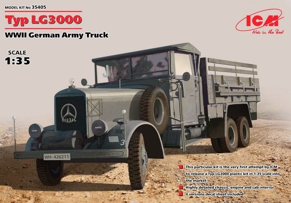 ICM 35405 Mercedes-Benz Typ LG3000 (German Army Truck) 1/35