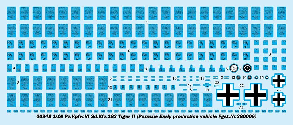 Trumpeter 00948 German Tiger II Heavy Tank - Porsche Turret Early Production 1/16 – Bild 7