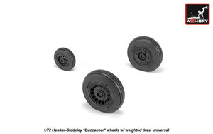 Armory Models AW72411 Hawker-Siddeley Buccaneer wheels w/ weighted tires 1/72 – zdjęcie 4
