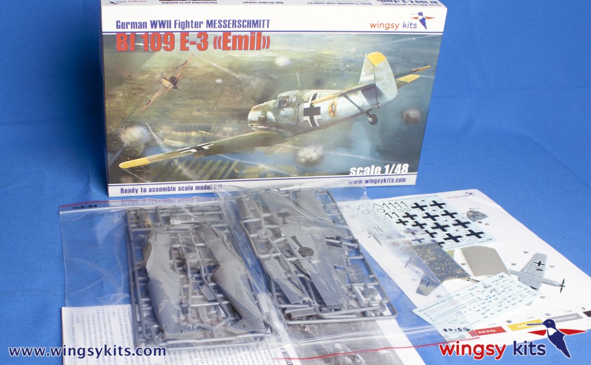 Wingsy Kits D5-08 German WWII Fighter MESSERSCHMITT Bf 109 E-3 1/48 – Bild 2