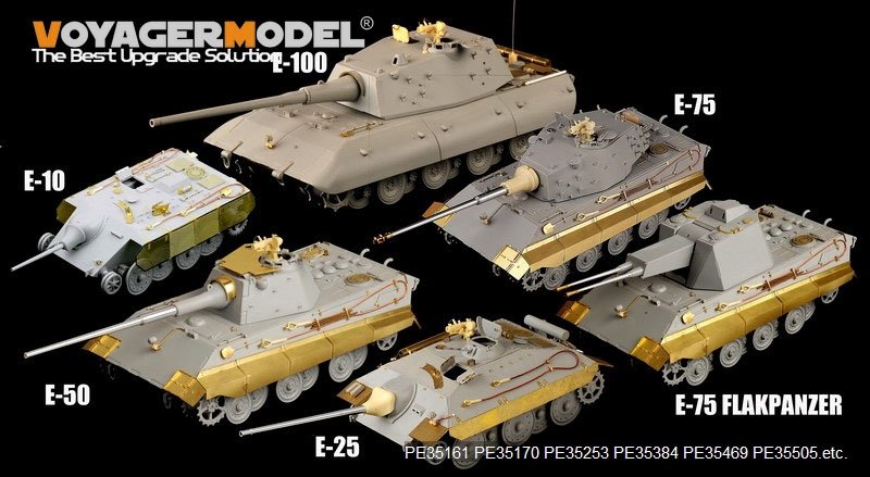 Maquette Voyager PE35505 Char allemand E-50 de la Seconde Guerre mondiale pour TRUMPETER 01536 1/35 – image 12