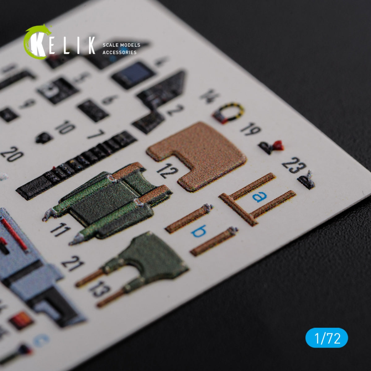 KELIK K72119 Mirage 2000C interior 3D decals forModelSvit kit 1/72 – immagine 5