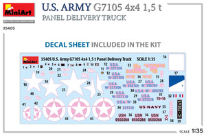 MiniArt 35405 U.S. ARMY G7105 4х4 1,5 t PANEL DELIVERY TRUCK 1/35 – immagine 3