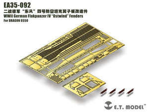 E.T. Model EA35-092 WWII German Flakpanzer IV “Ostwind” Fenders For DRAGON 6550 1/35 – Bild 2