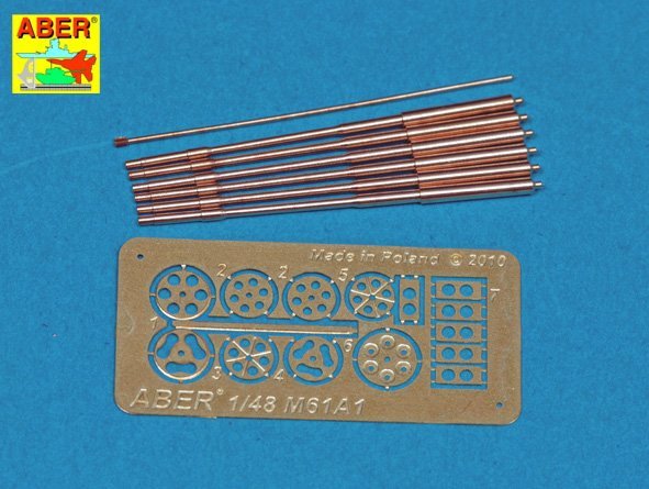 Aber A48 050 Set of barrels for 20 mm gun M61A1used in modern US Force aircrafts 1/48