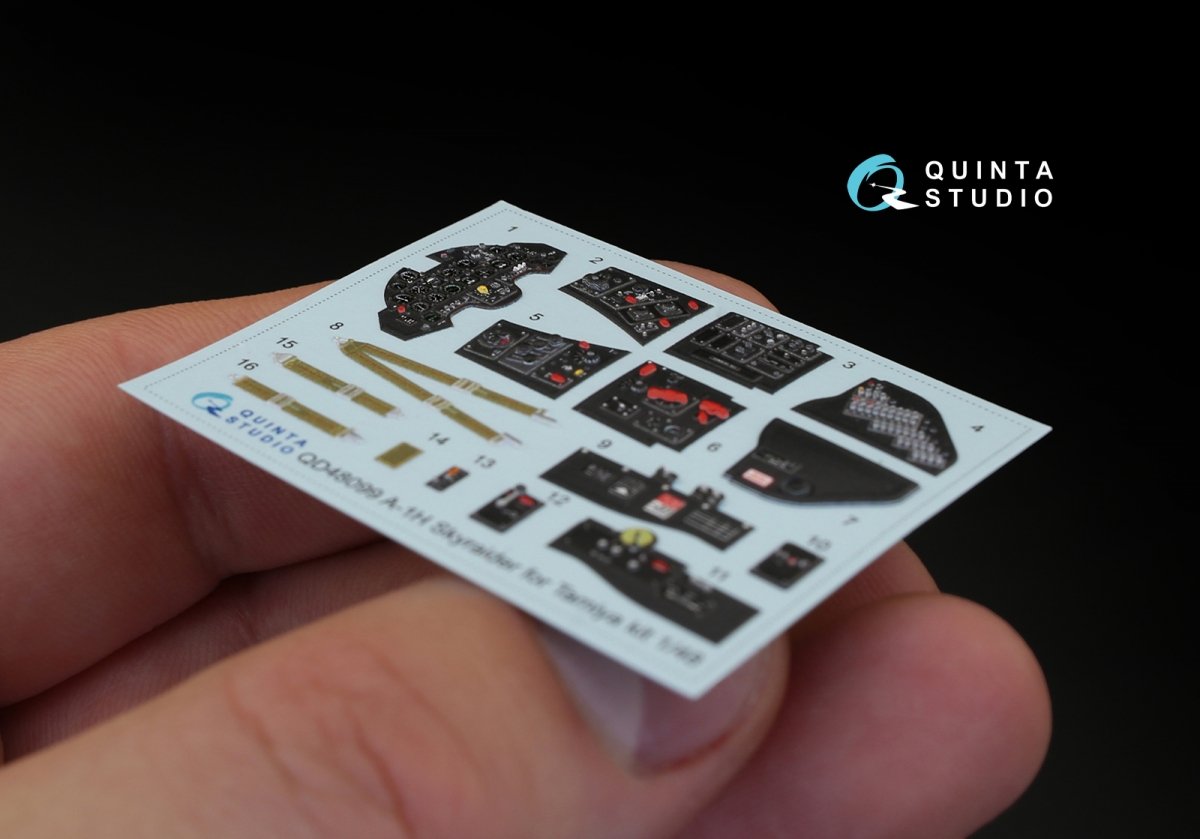 Quinta Studio QD48099 A-1H 3D-Printed &amp;amp; coloured Interior on decal paper (for Tamiya kit) 1/48 – imagen 5